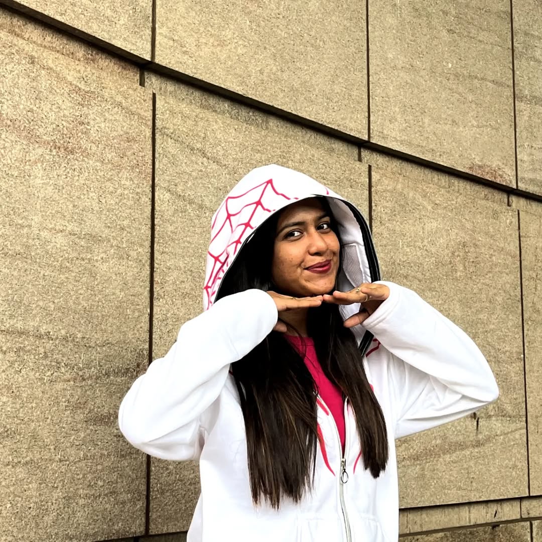 Spider-Man Web Graphic Hoodie – Oversized Fit