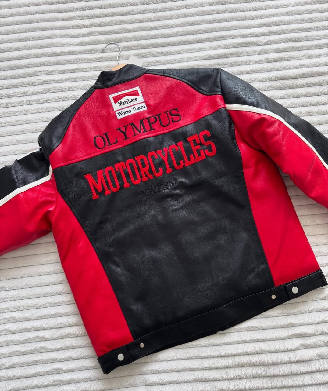 Black Ferrari leather jacket