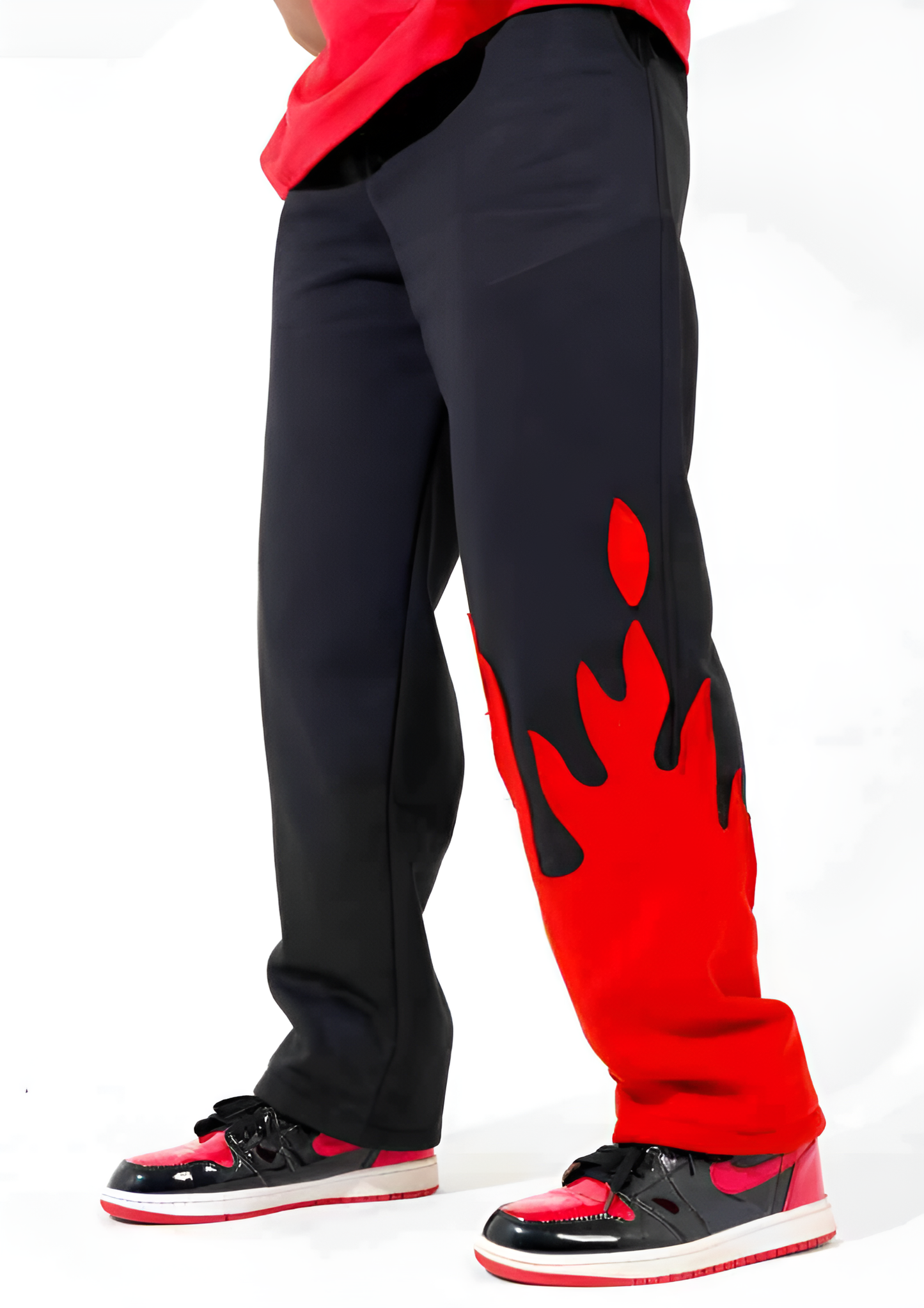 Baggy Flame Trackpants – Custom Fit Streetwear for Daily Wear