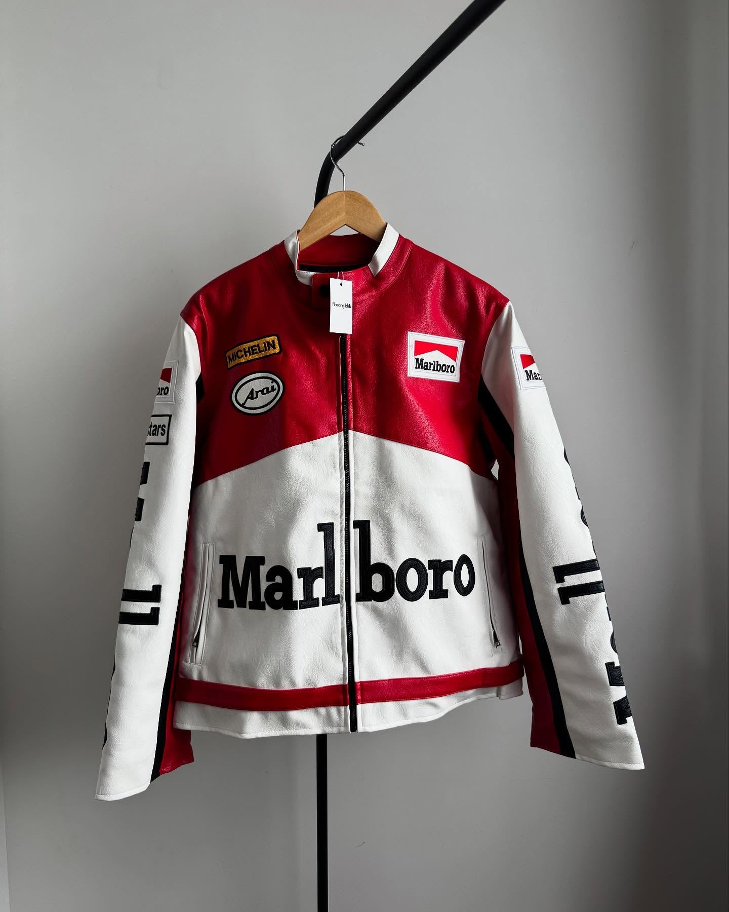 Marlboro Racing Leather Jacket – Vintage F1 Style | Street Wears