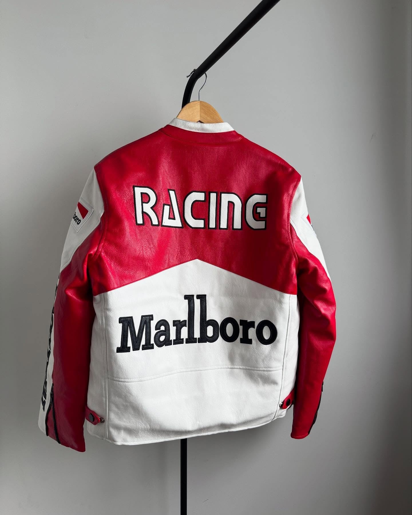 Marlboro Racing Leather Jacket – Vintage F1 Style | Street Wears